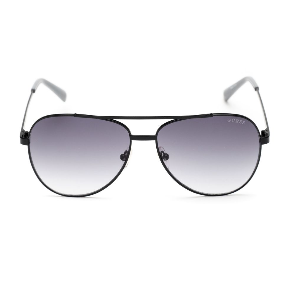 Guess Lightweight Black Metal Gradient Glass Men Sunglasses w/ UV Protection - ACCEXO
