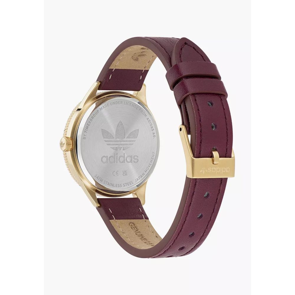 Adidas Red Leather Watch - ACCEXO