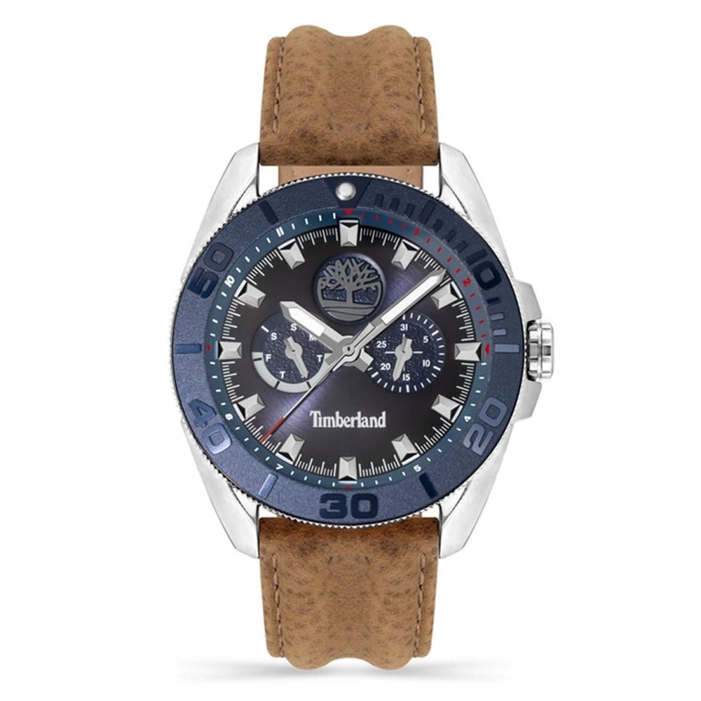 Timberland Brown Leather Watch - ACCEXO