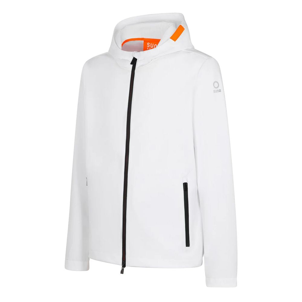 Suns White Polyester Jacket - ACCEXO