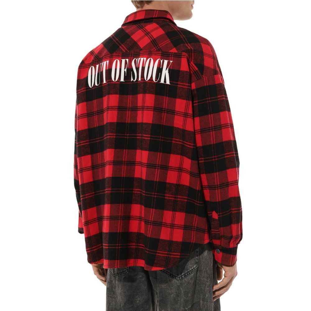 Diego Venturino Red Cotton Jacket - ACCEXO