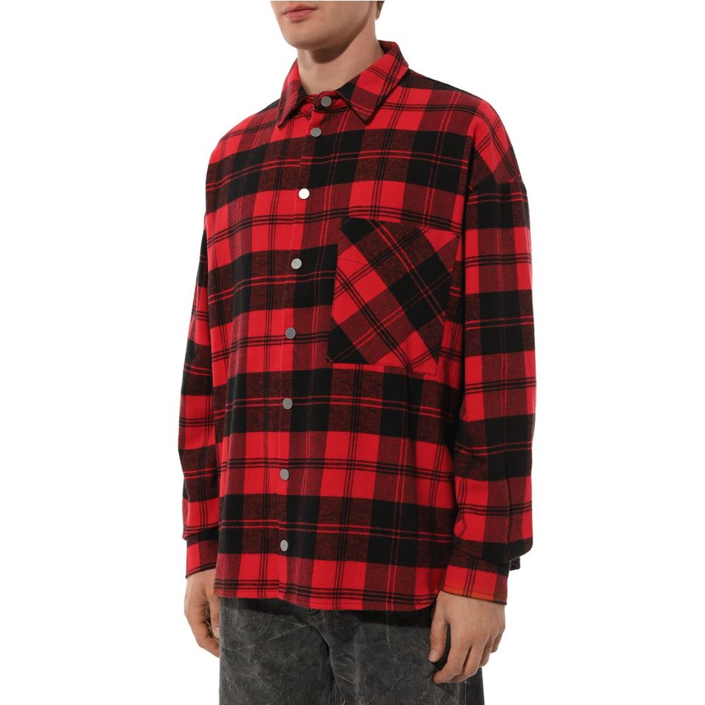 Diego Venturino Red Cotton Jacket - ACCEXO