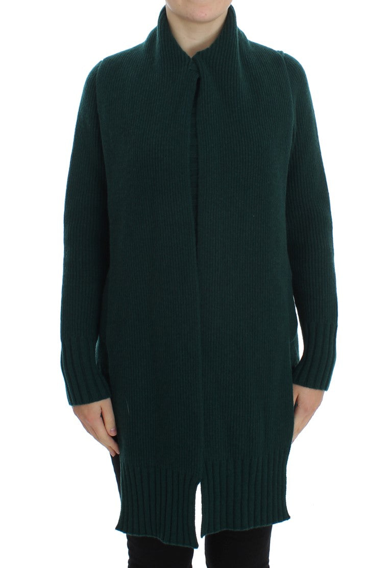 Dolce & Gabbana Elegant Green Cashmere Cardigan Sweater - ACCEXO