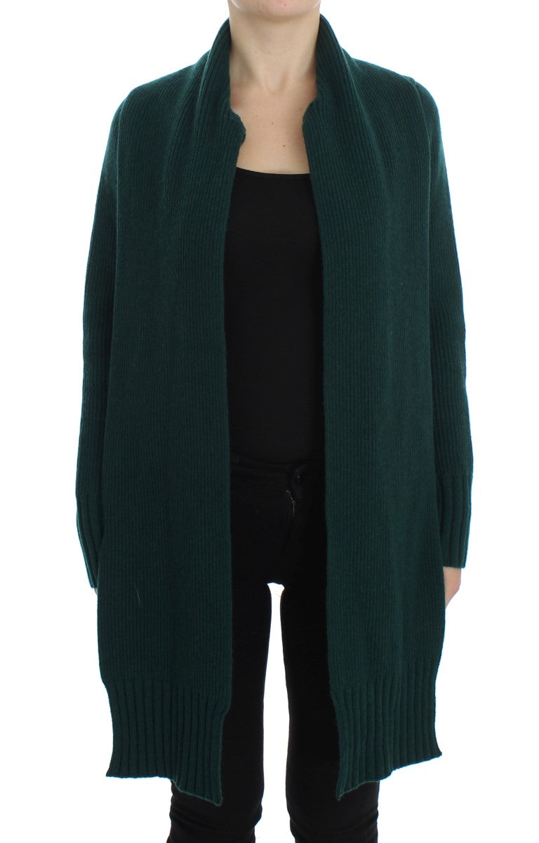 Dolce & Gabbana Elegant Green Cashmere Cardigan Sweater - ACCEXO