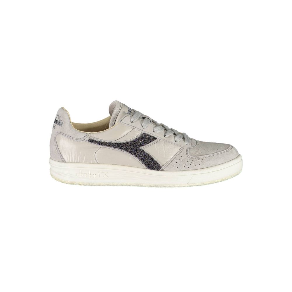 Diadora Gray Leather Women Sneaker - ACCEXO
