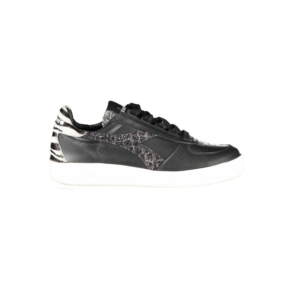 Diadora Black Leather Womens Sneaker - ACCEXO