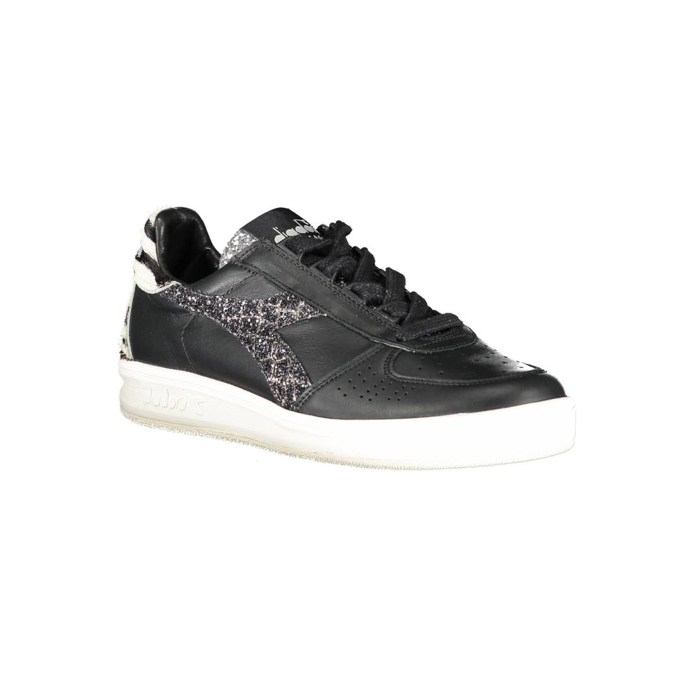 Diadora Black Leather Womens Sneaker - ACCEXO