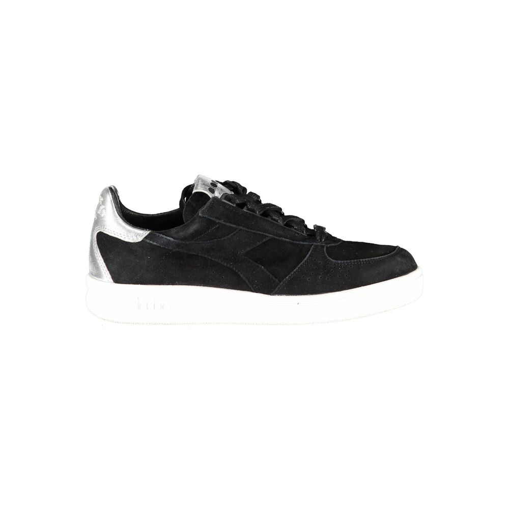 Diadora Black Leather Women Sneaker - ACCEXO