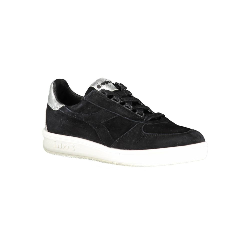 Diadora Black Leather Women Sneaker - ACCEXO