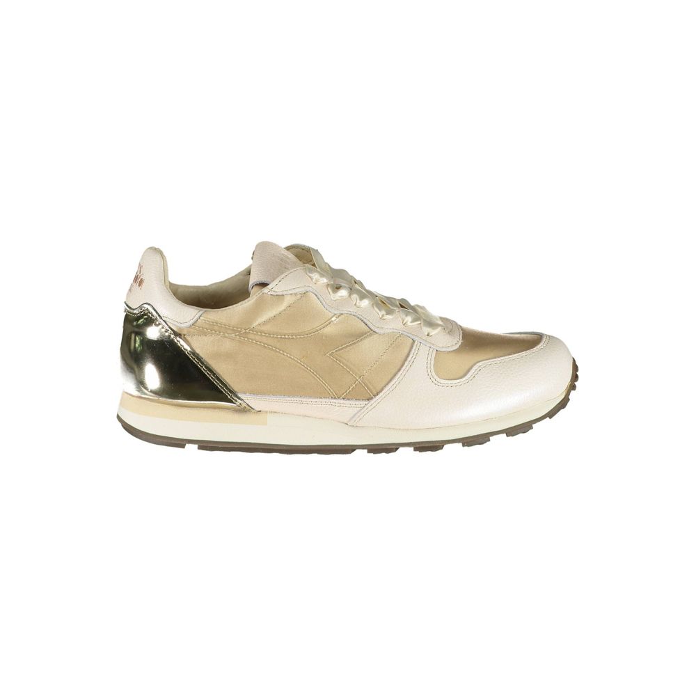 Diadora Beige Leather Women Sneaker - ACCEXO