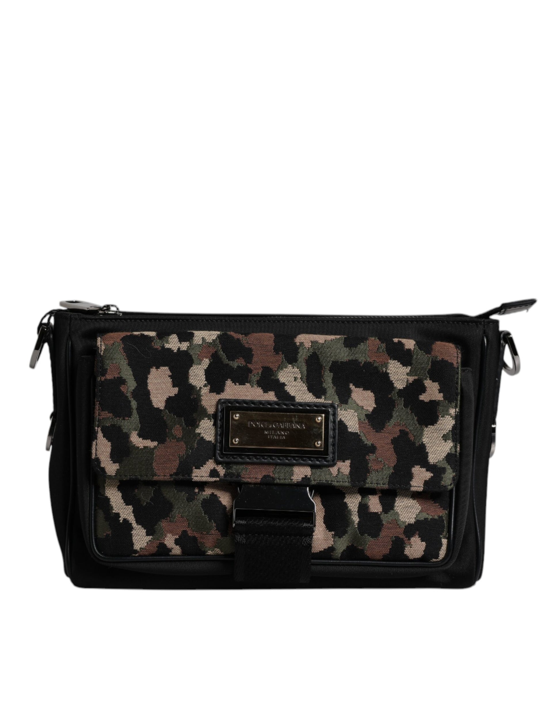 Dolce & Gabbana Multicolor Leopard Jacquard Crossbody Bag - ACCEXO