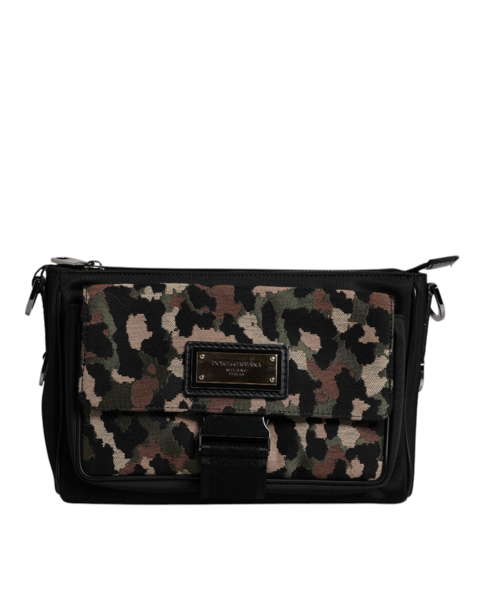 Dolce & Gabbana Multicolor Leopard Jacquard Crossbody Bag - ACCEXO