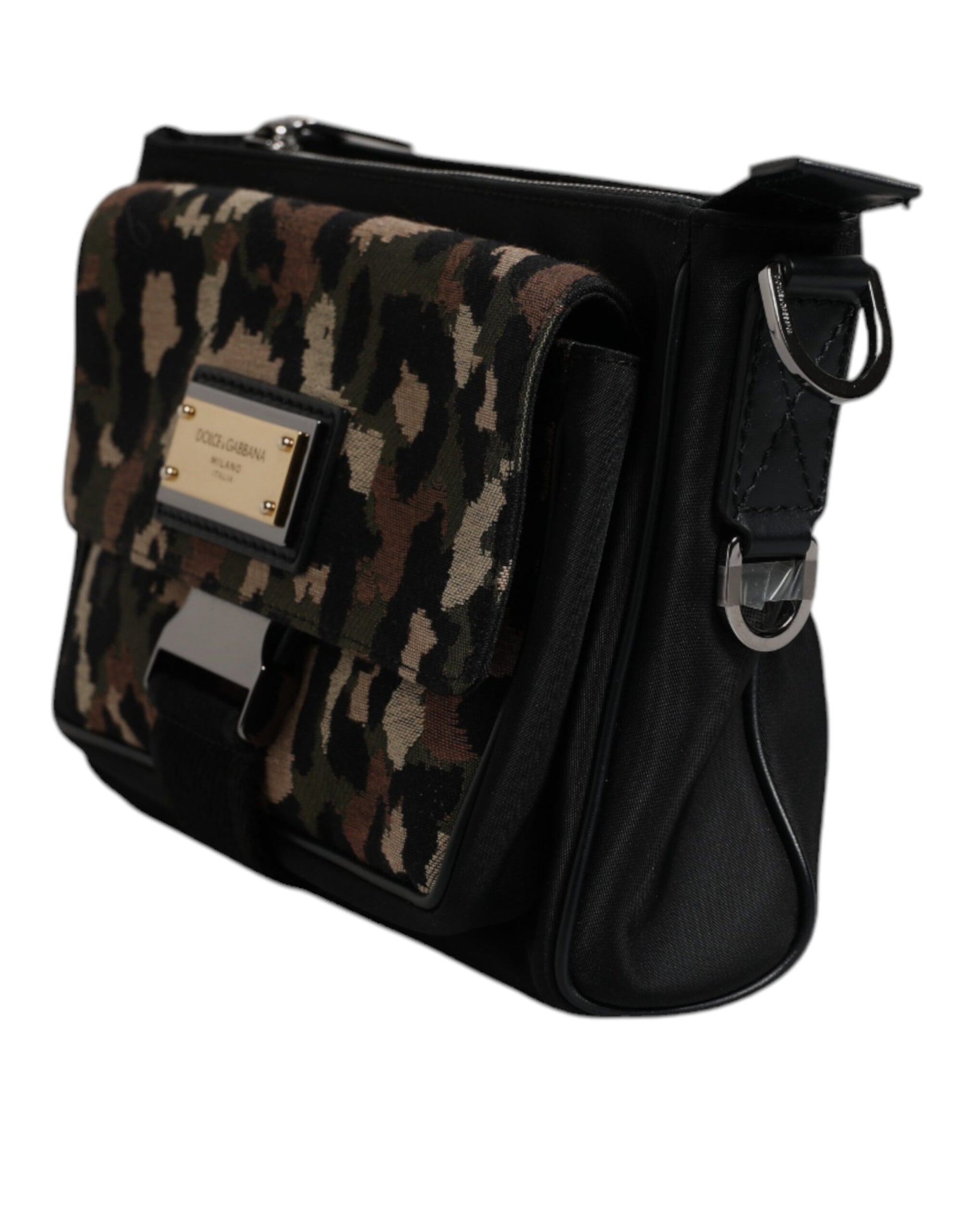 Dolce & Gabbana Multicolor Leopard Jacquard Crossbody Bag - ACCEXO