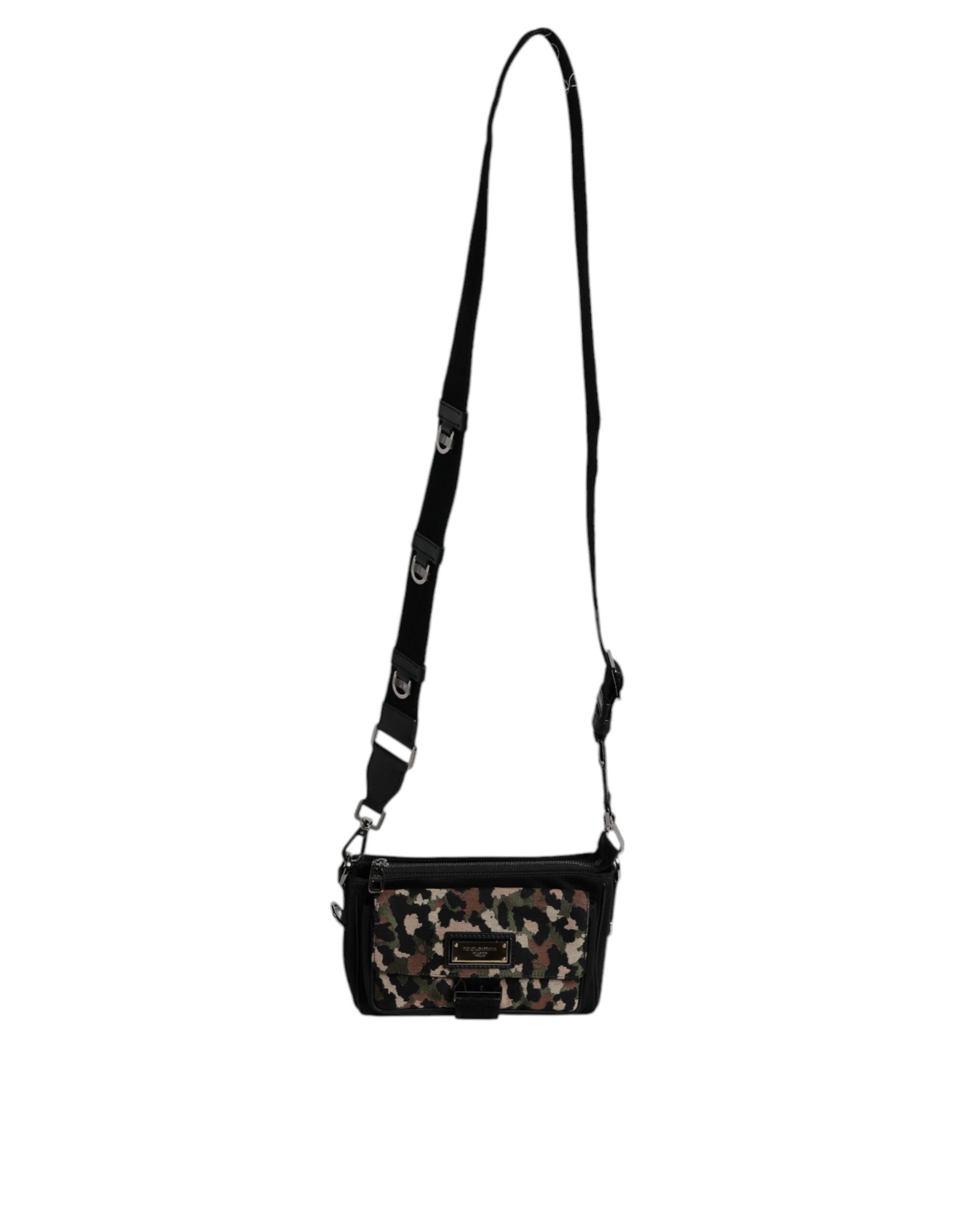 Dolce & Gabbana Multicolor Leopard Jacquard Crossbody Bag - ACCEXO