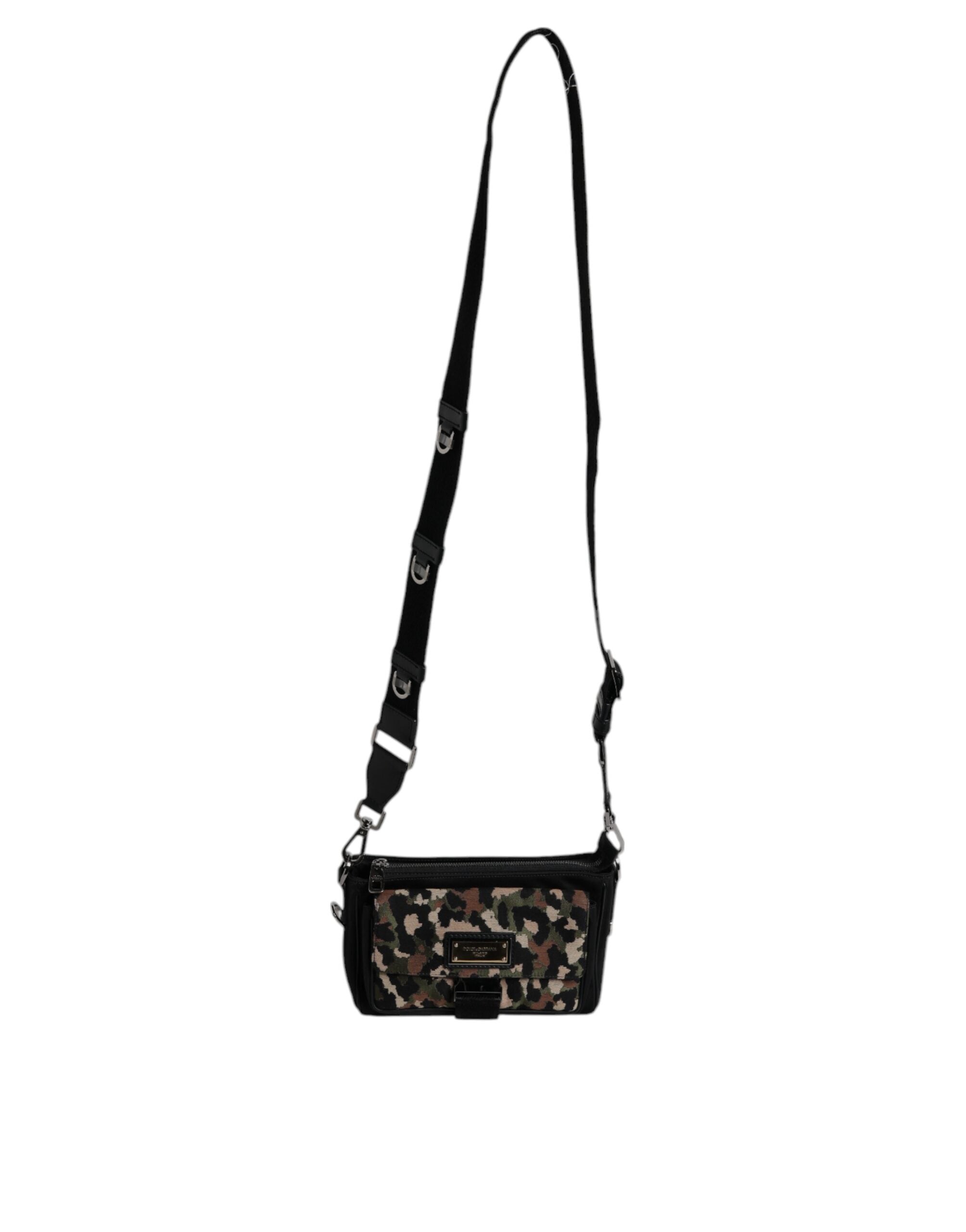 Dolce & Gabbana Multicolor Leopard Jacquard Crossbody Bag - ACCEXO