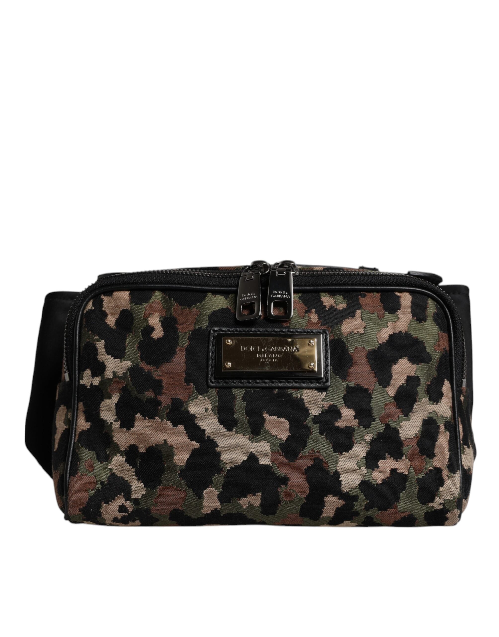 Dolce & Gabbana Multicolor Leopard DG Logo Belt Waist Fanny Pack Bag - ACCEXO
