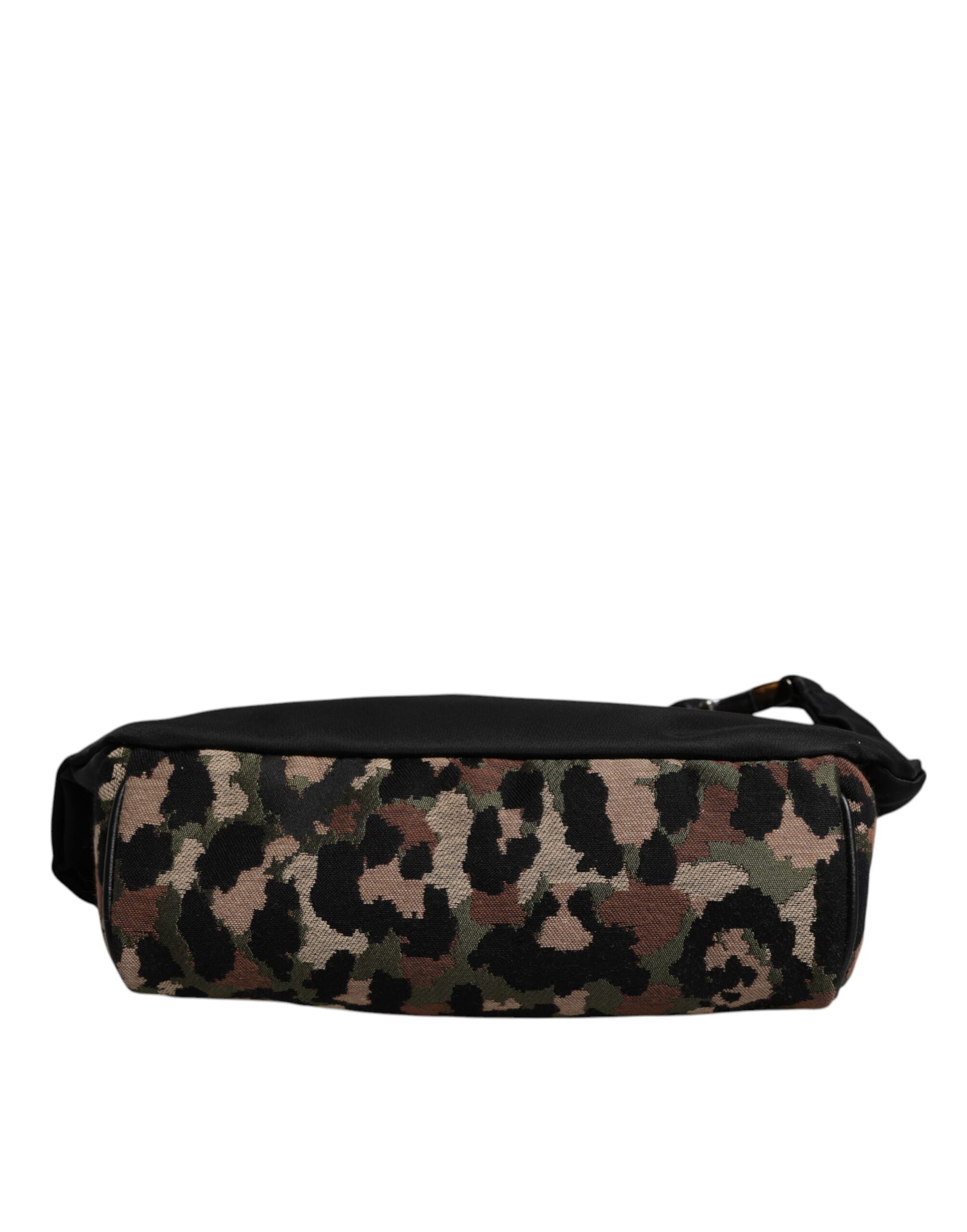 Dolce & Gabbana Multicolor Leopard DG Logo Belt Waist Fanny Pack Bag - ACCEXO