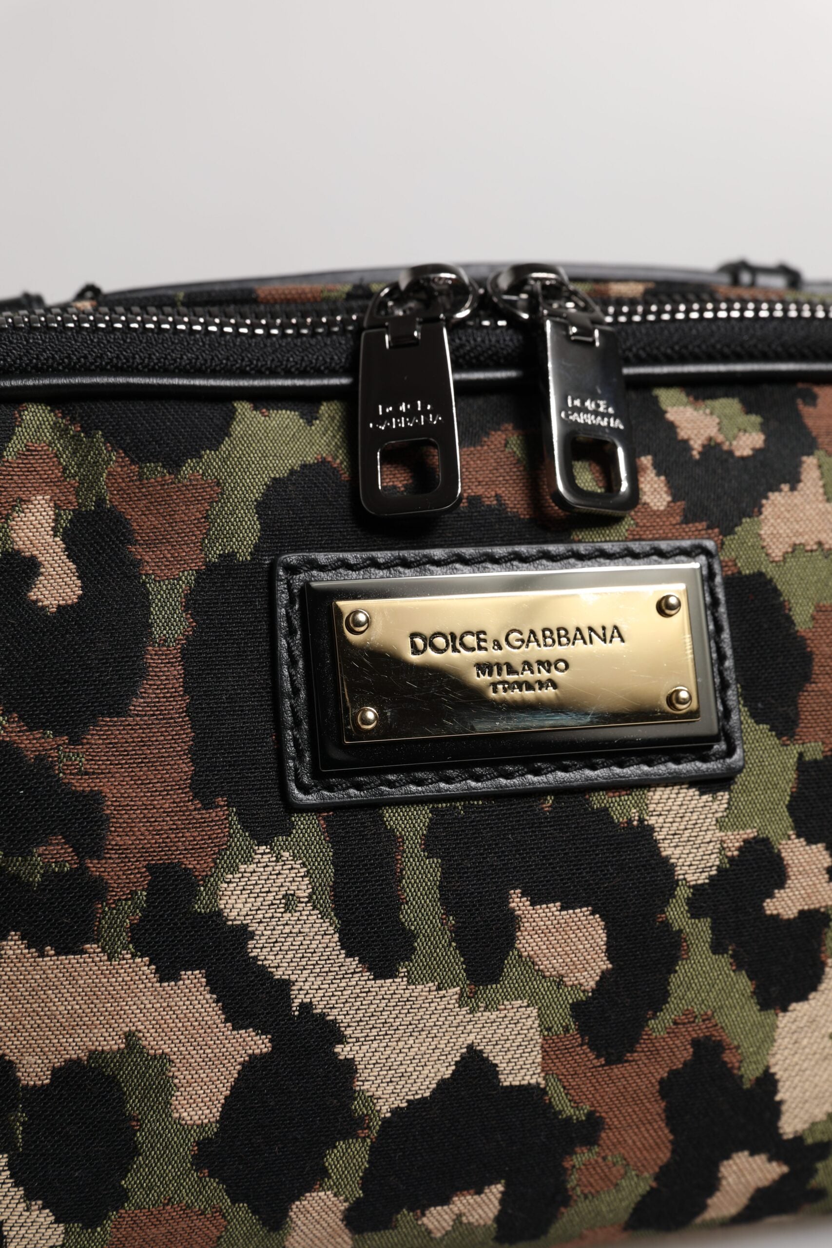 Dolce & Gabbana Multicolor Leopard DG Logo Belt Waist Fanny Pack Bag - ACCEXO