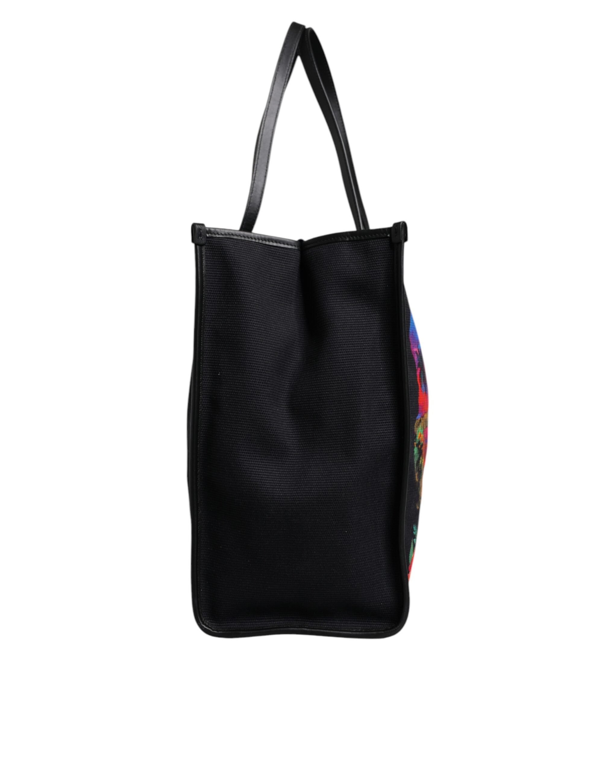 Dolce & Gabbana Multicolor Graphic Printed Top Handle Shopping Tote Bag - ACCEXO