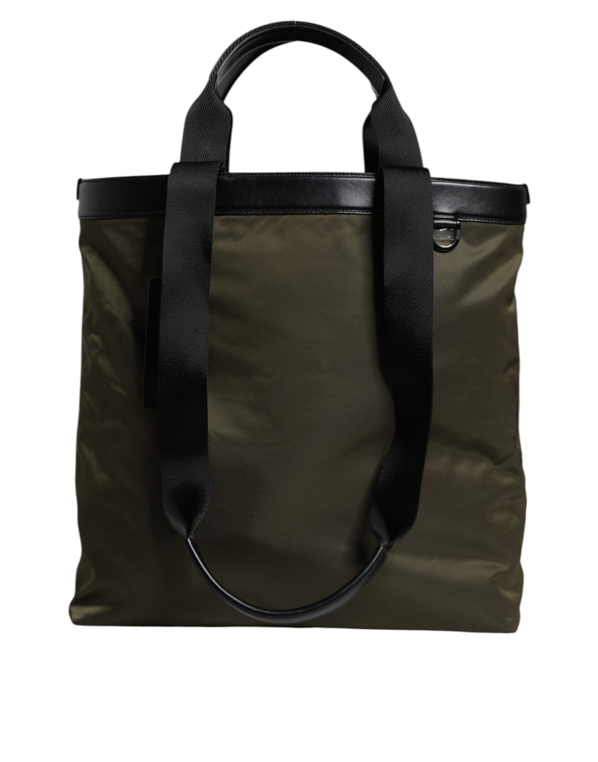 Dolce & Gabbana Military Green Nylon Shoulder Strap Tote Bag - ACCEXO