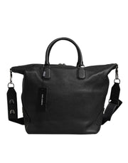 Dolce & Gabbana Black Calfskin Leather Hand Shoulder Duffle Bag - ACCEXO