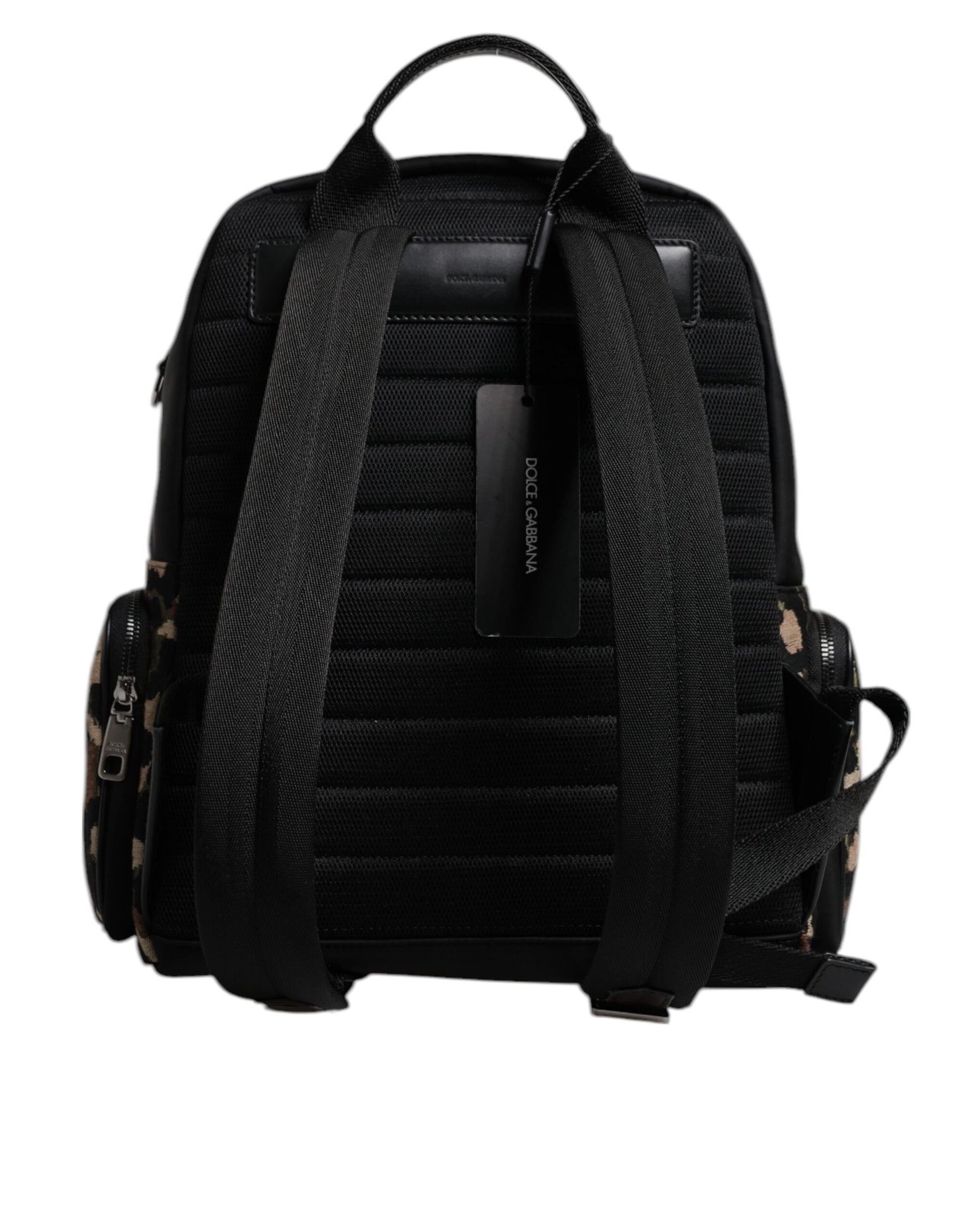 Dolce & Gabbana Multicolor Leopard Print DG Logo Plaque Men Backpack Bag - ACCEXO
