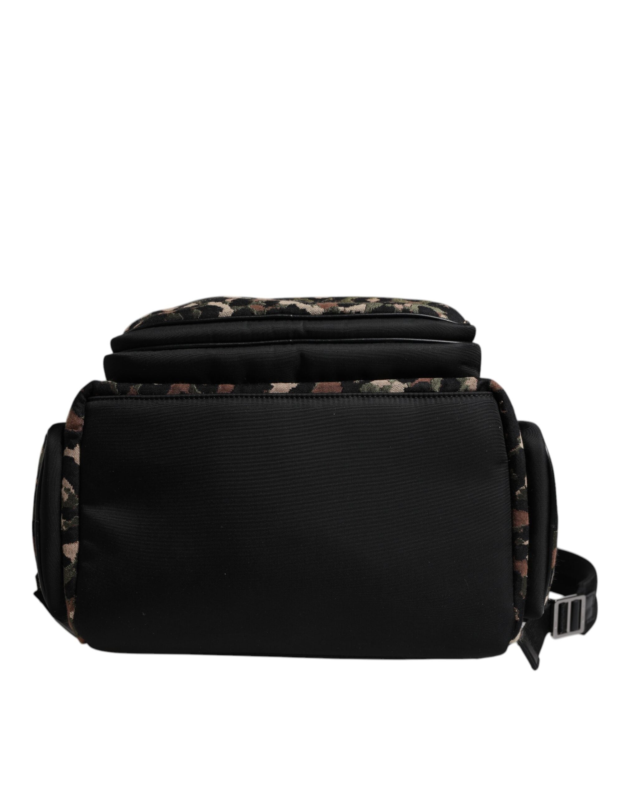 Dolce & Gabbana Multicolor Leopard Print DG Logo Plaque Men Backpack Bag - ACCEXO