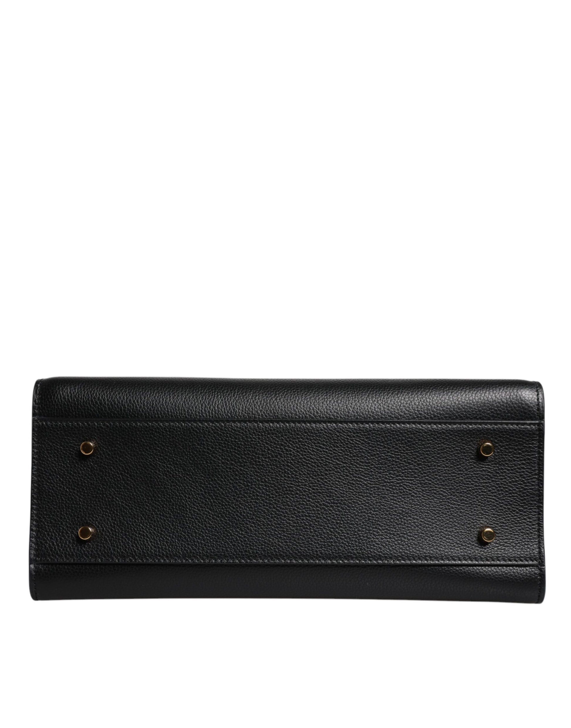 Versace Black Large Leather Top Handle Shoulder Crossbody Bag - ACCEXO