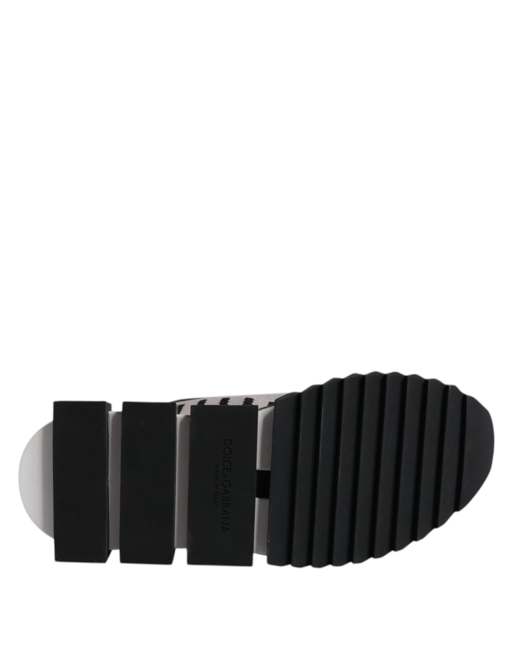 Dolce & Gabbana Black Gray Sorrento Socks Men Sneakers Shoes - ACCEXO