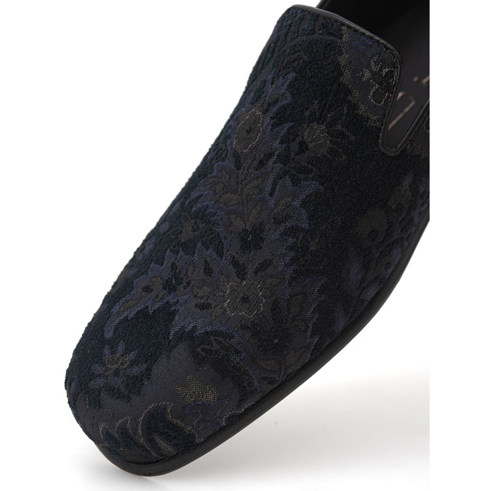 Etro Blue Leather Slip-On Loafer - ACCEXO