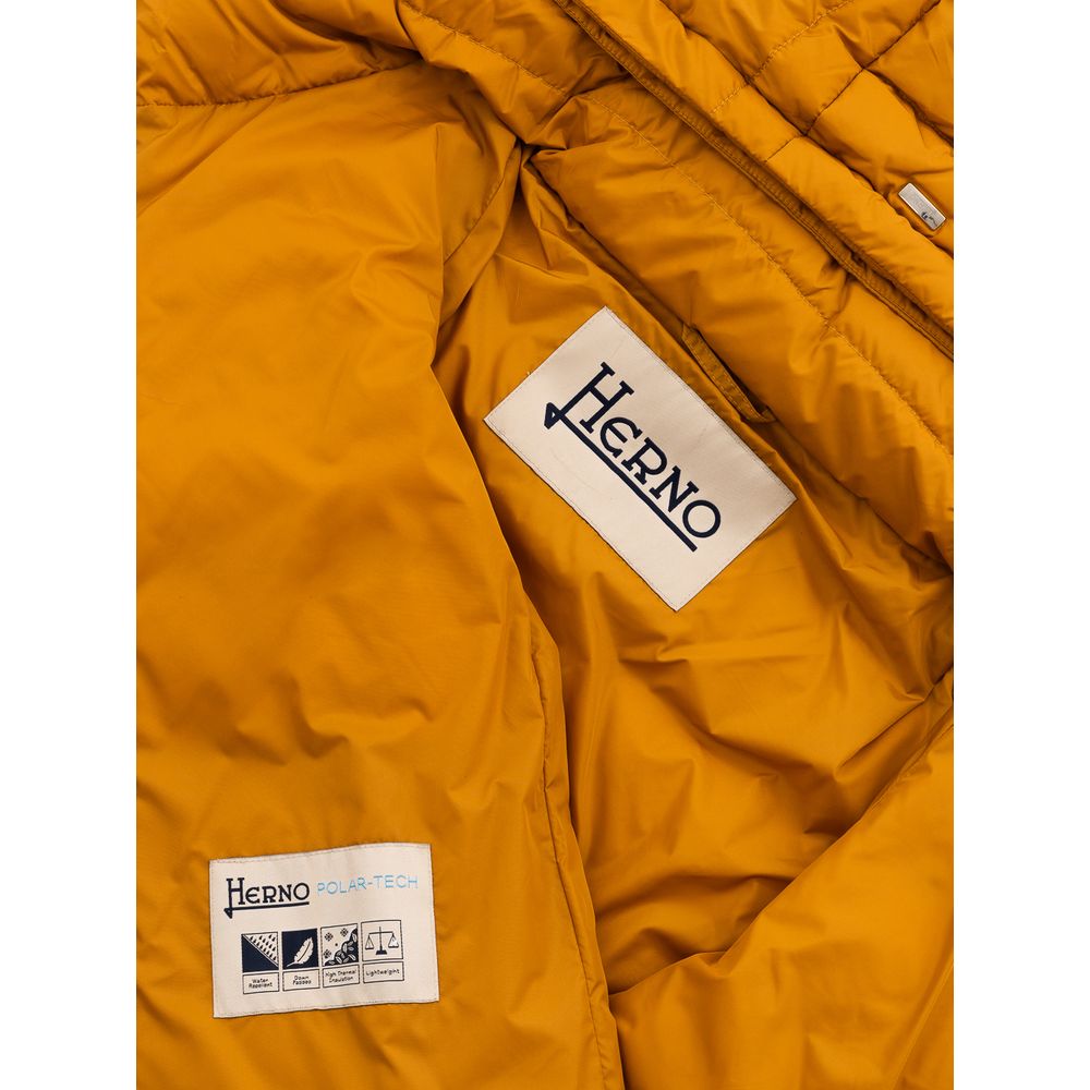 Herno Yellow Polyamide Jackets & Coat - ACCEXO