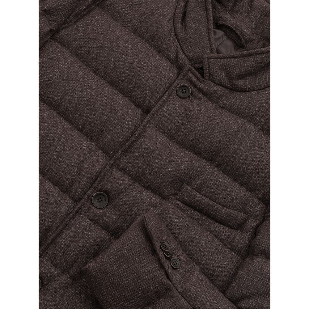 Herno Brown Wool Jacket - ACCEXO