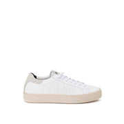 P448 White Leather Sneakers Elegant Casual Footwear - ACCEXO