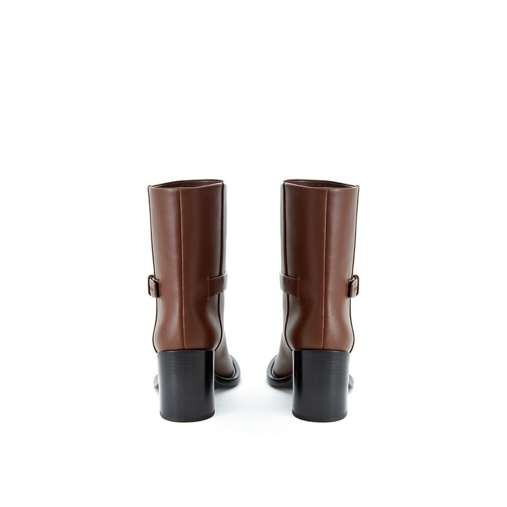 Burberry Brown Leather Boot - ACCEXO