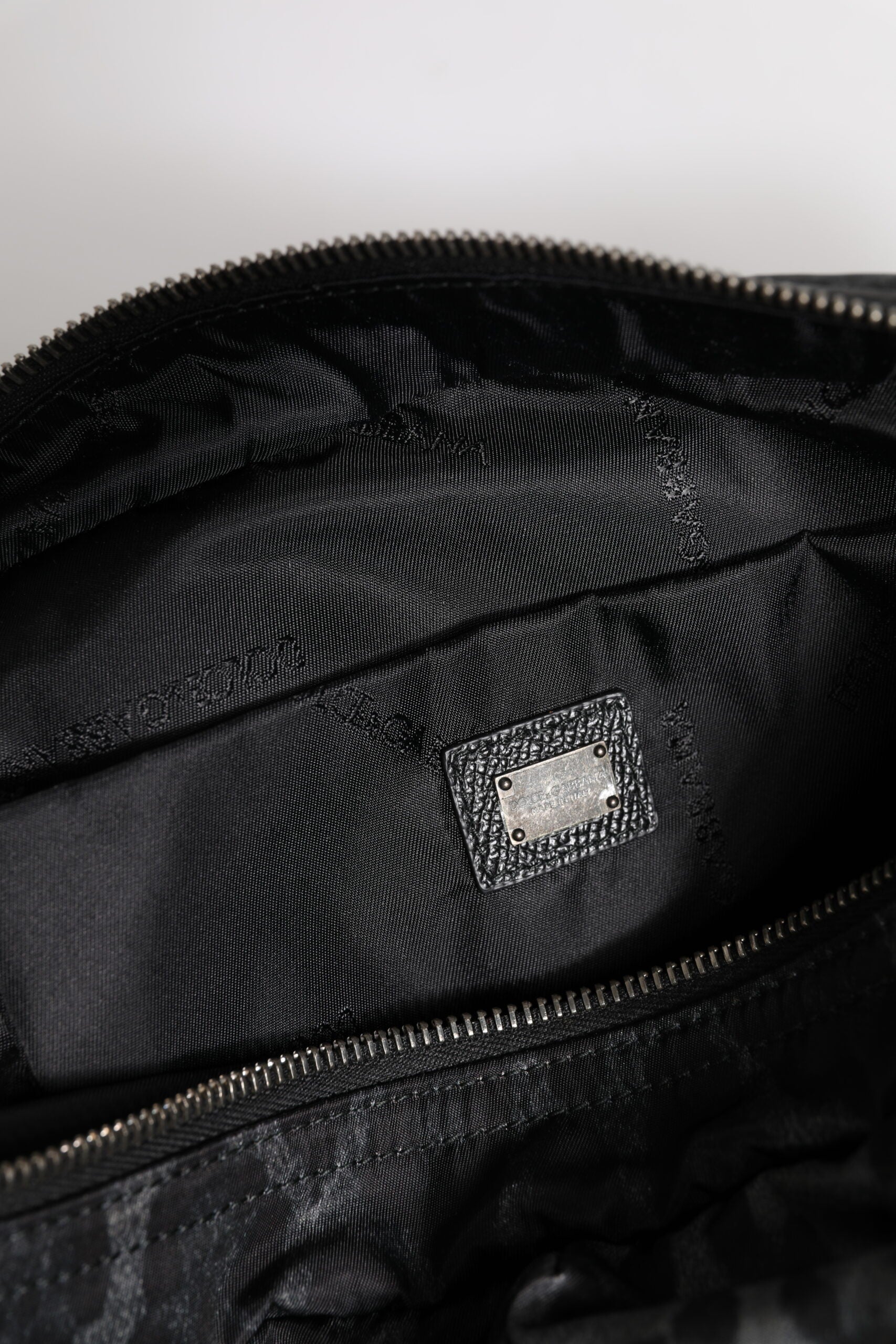 Dolce & Gabbana Black Gray Leopard DG Logo Belt Waist Fanny Pack Bag - ACCEXO