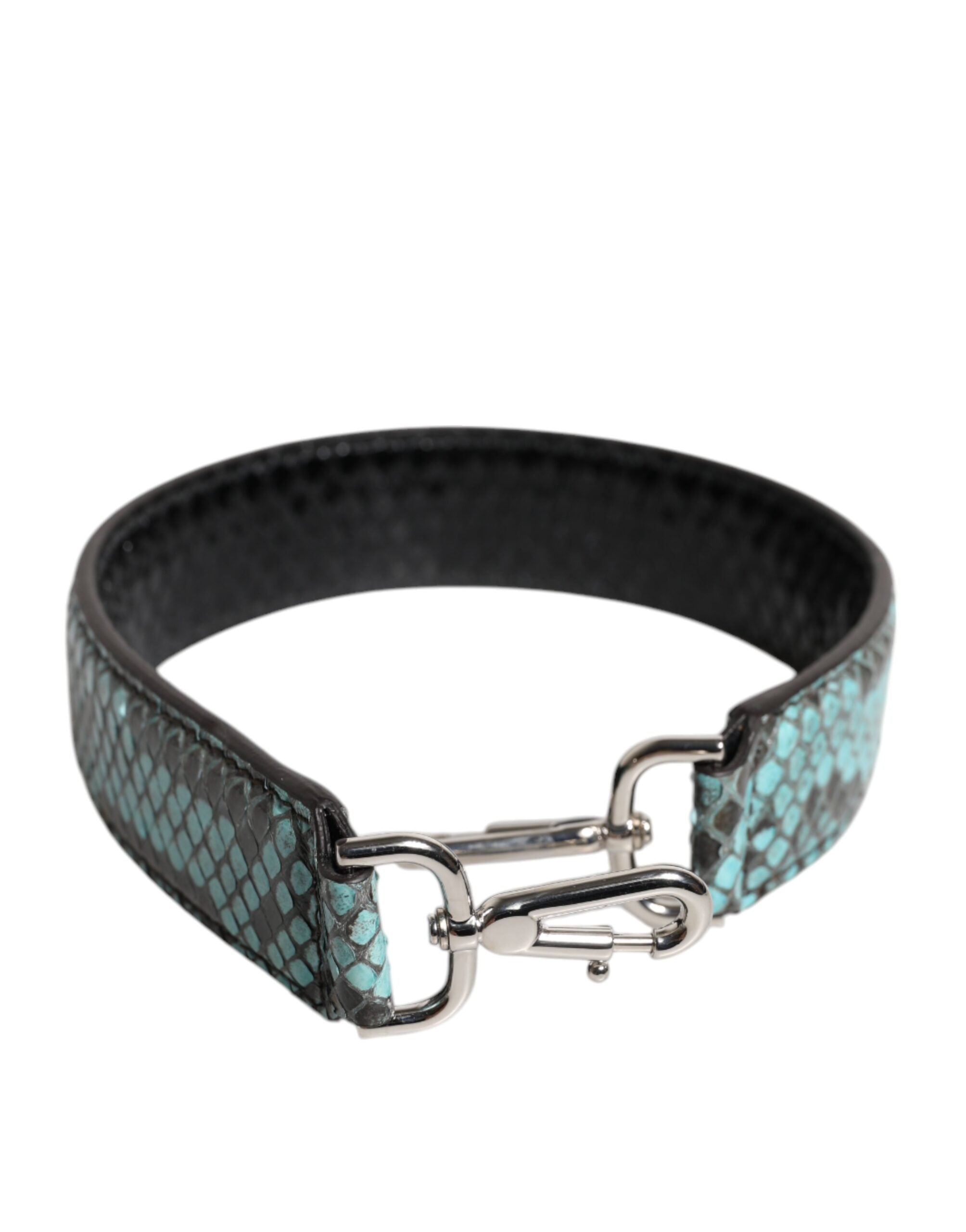 Dolce & Gabbana Black Blue Exotic Leather Bag Shoulder Strap - ACCEXO
