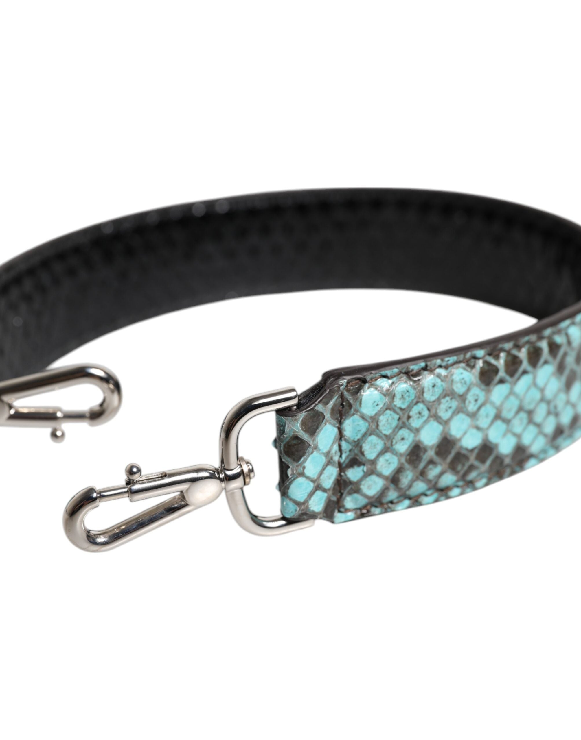 Dolce & Gabbana Black Blue Exotic Leather Bag Shoulder Strap - ACCEXO