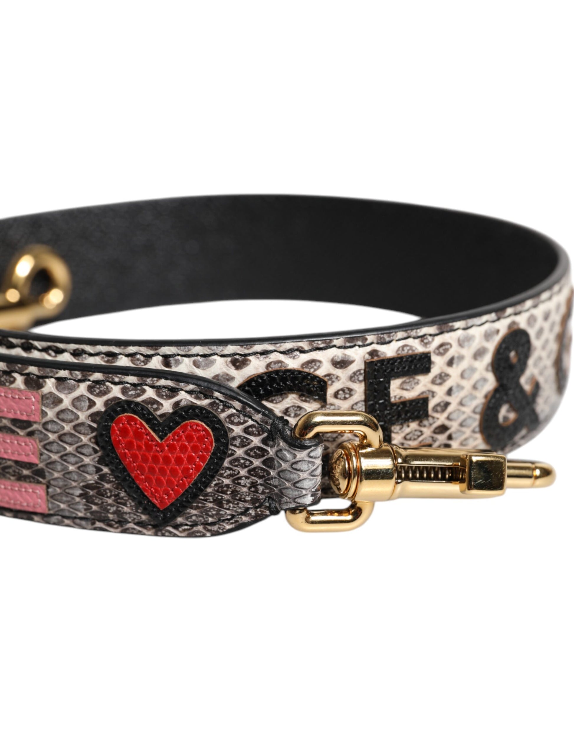 Dolce & Gabbana Multicolor DG AMORE Patch Bag Shoulder Strap - ACCEXO