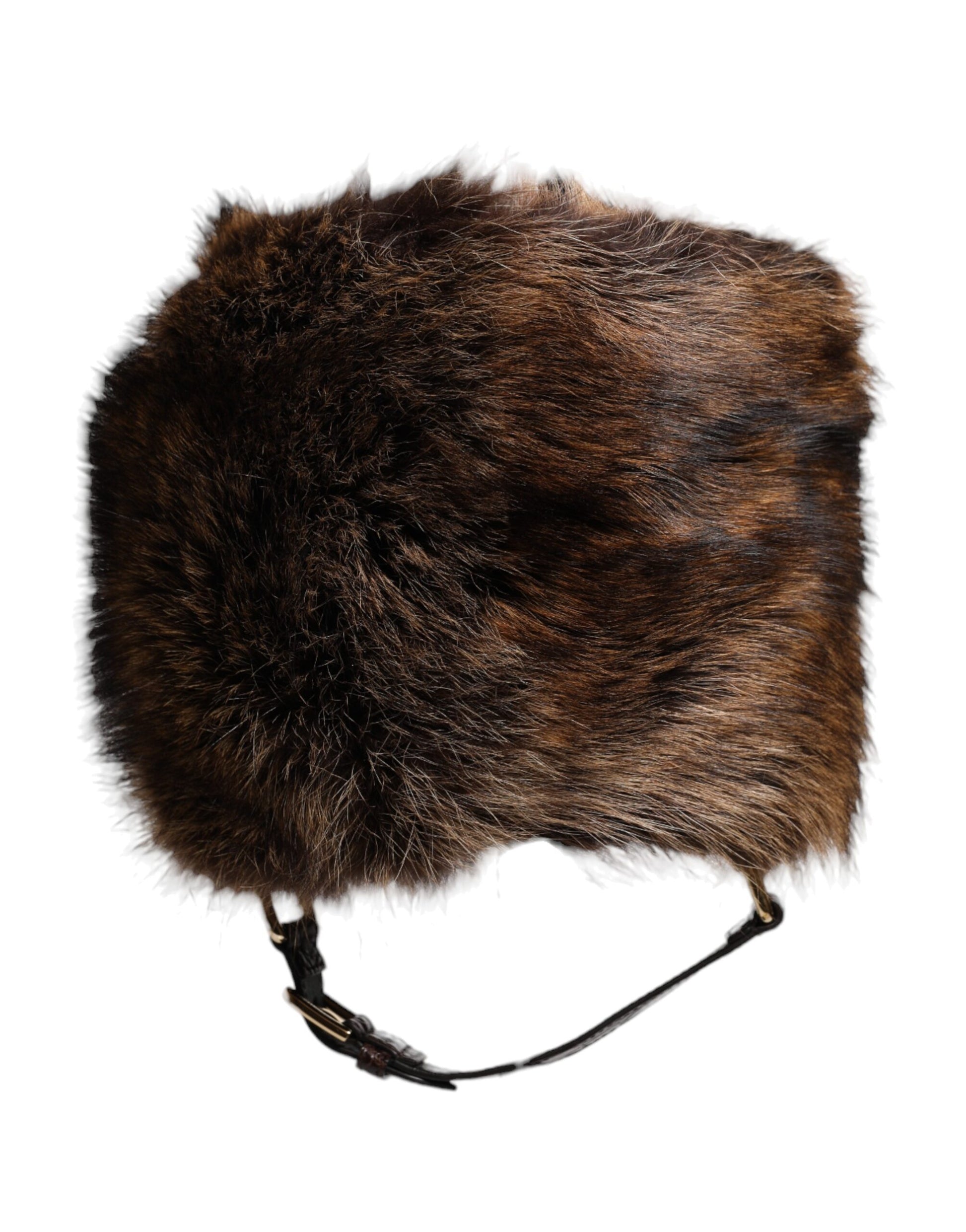 Dolce & Gabbana Brown Fur Women Bucket Hat - ACCEXO