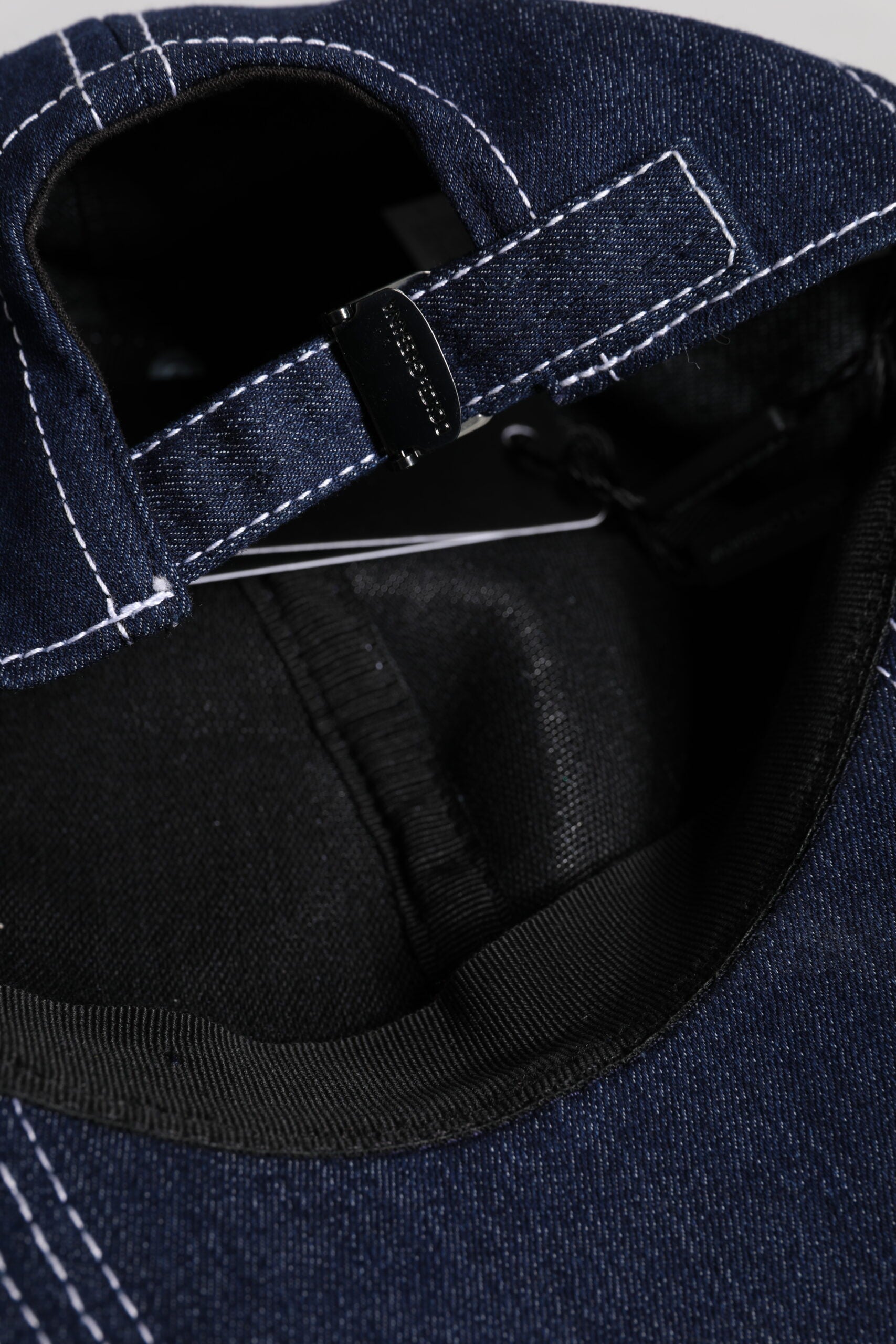 Dolce & Gabbana Blue Crystal Embellishment Baseball Cap - ACCEXO