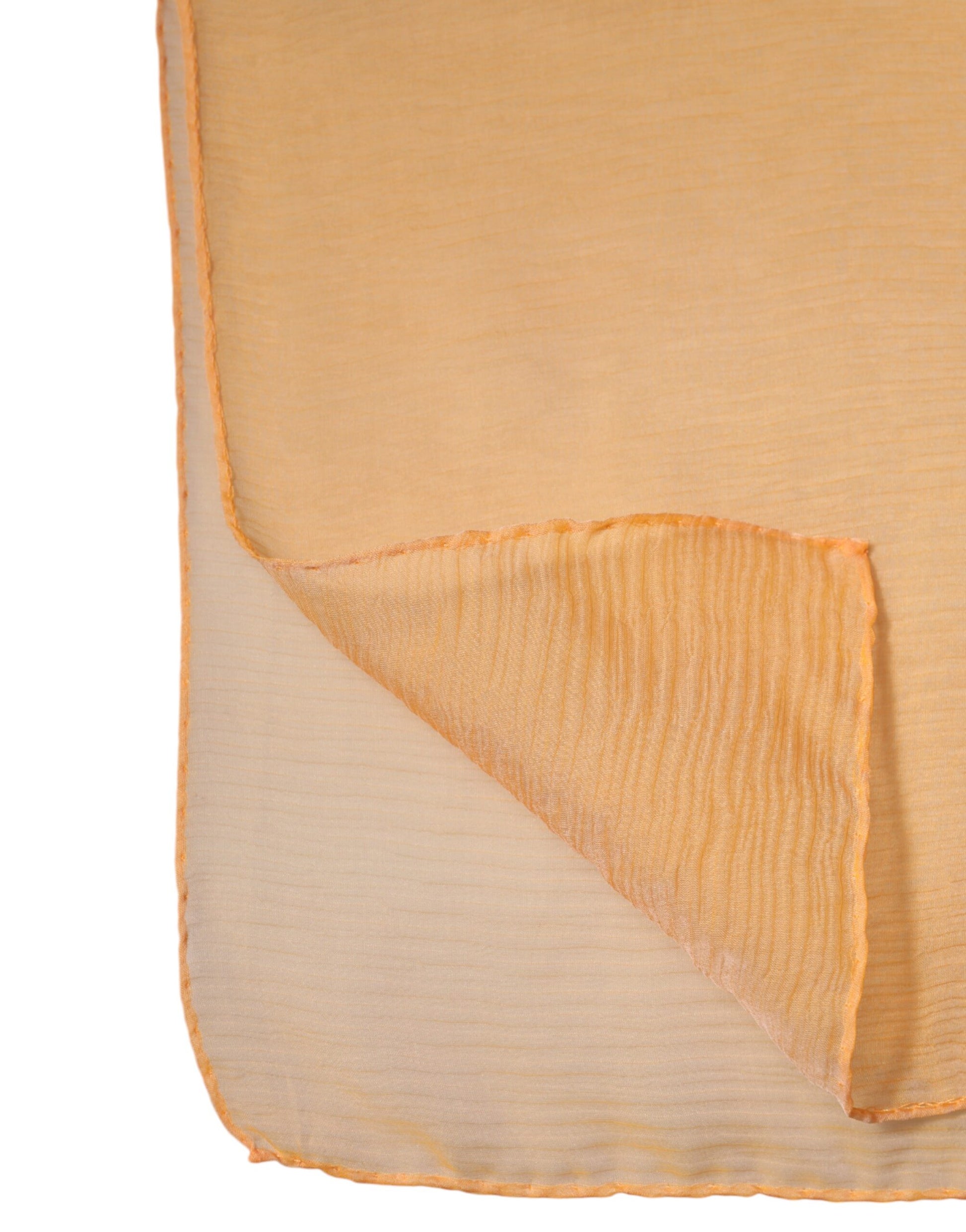 Dolce & Gabbana Orange Silk Rectangle Wrap Shawl Scarf - ACCEXO
