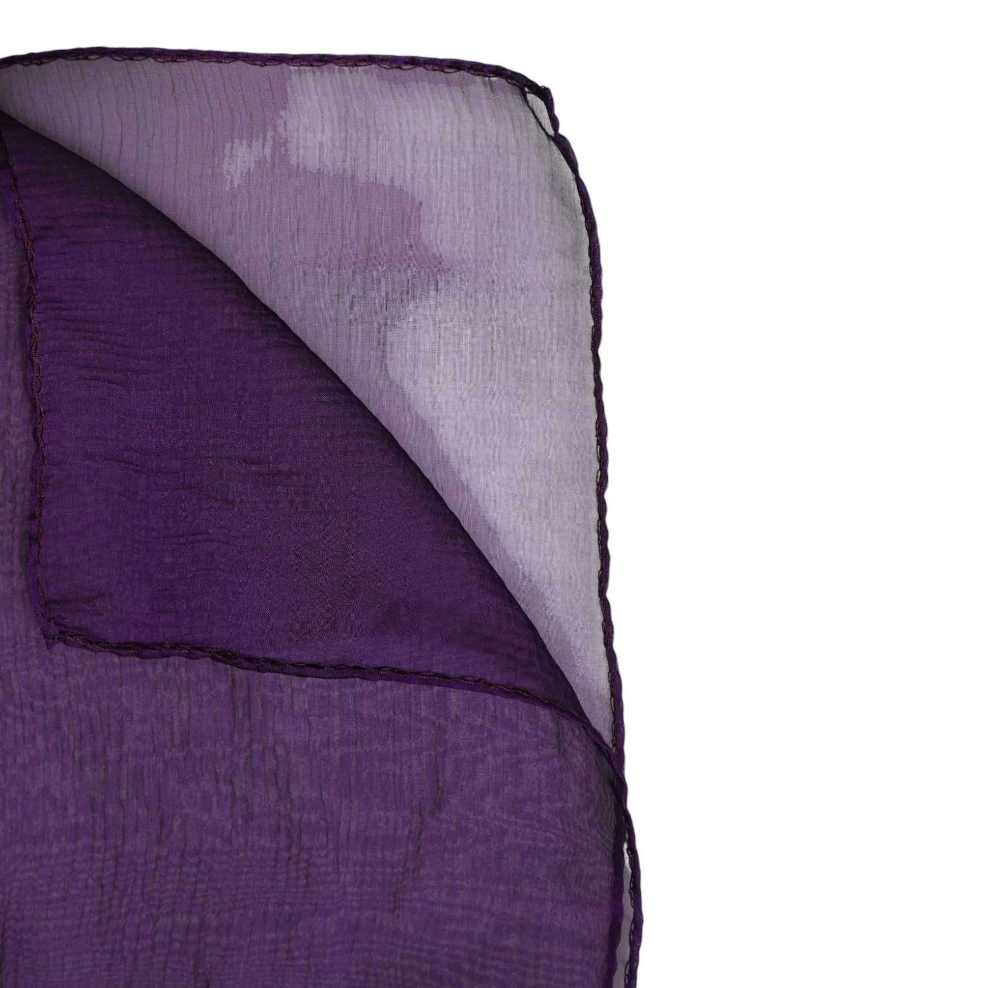 Dolce & Gabbana Purple Silk Rectangle Wrap Shawl Scarf - ACCEXO