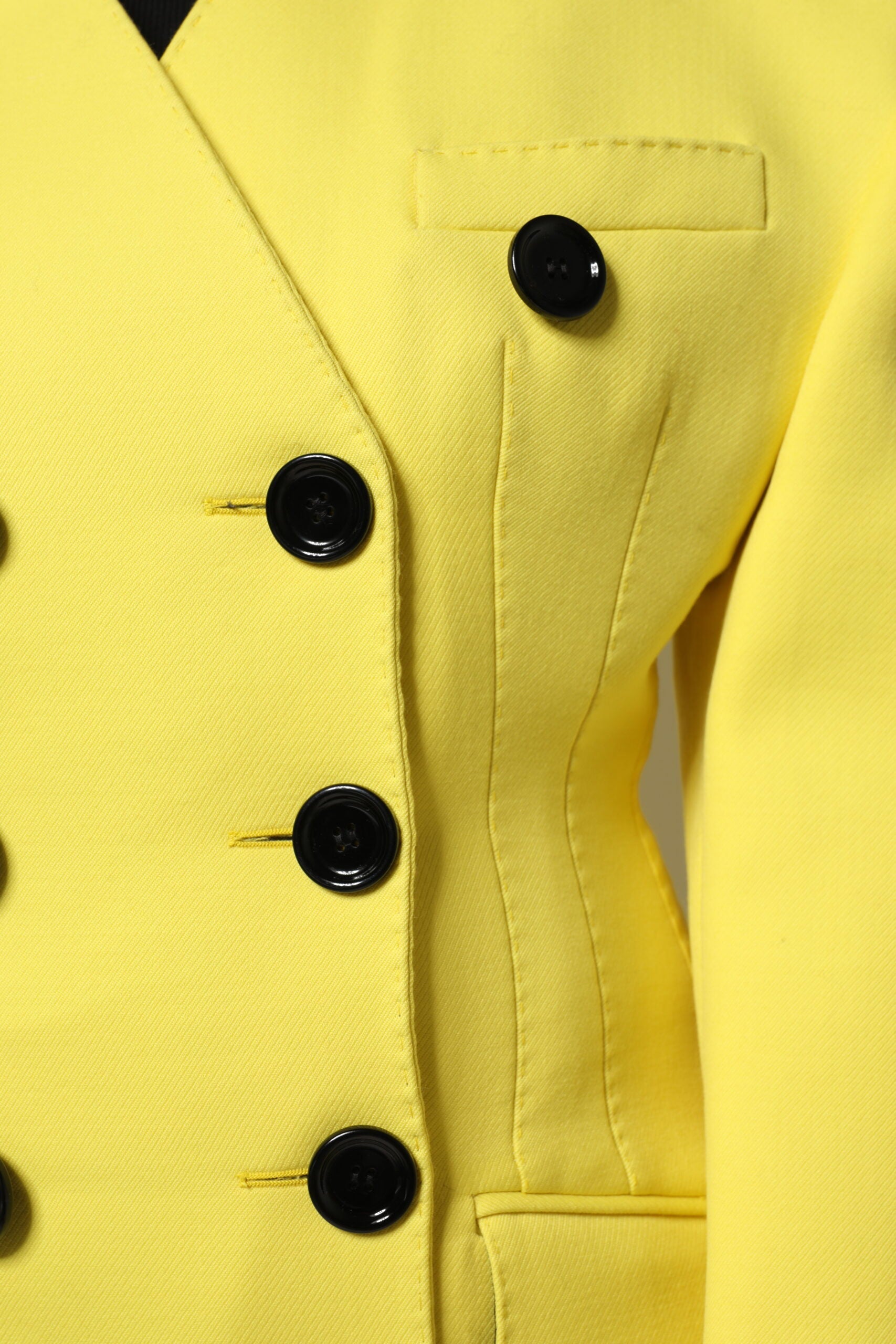 Dolce & Gabbana Yellow Double Breasted Trench Coat Jacket - ACCEXO