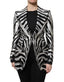 Dolce & Gabbana Black White Polyester Women Blazer Jacket - ACCEXO