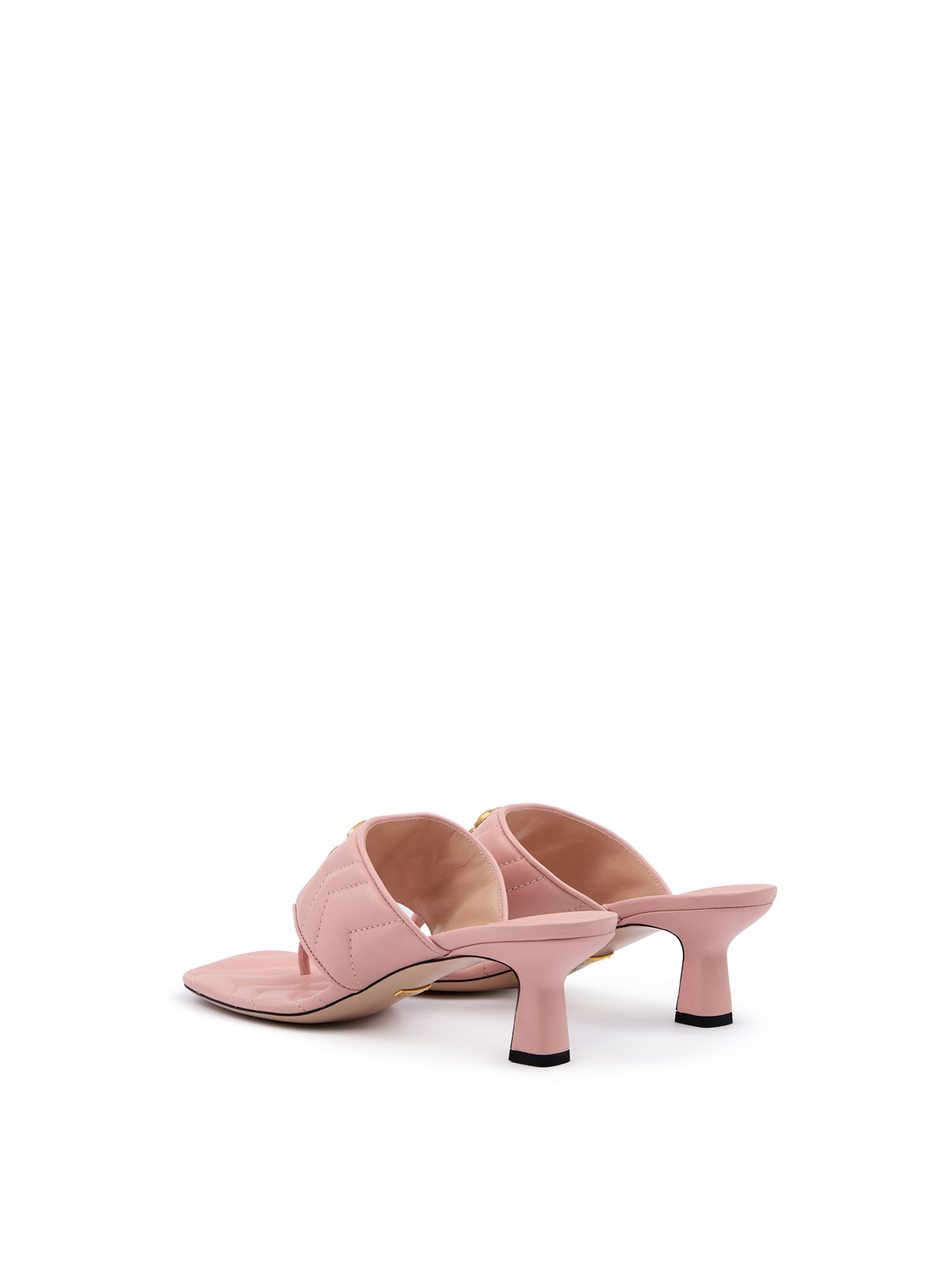 Gucci Mystic Pink Nappa Charlotte Leather Sandals - ACCEXO