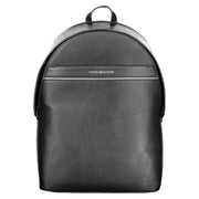Tommy Hilfiger Black Polyester Men Backpack