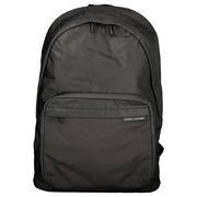 Tommy Hilfiger Black Polyester Men Backpack