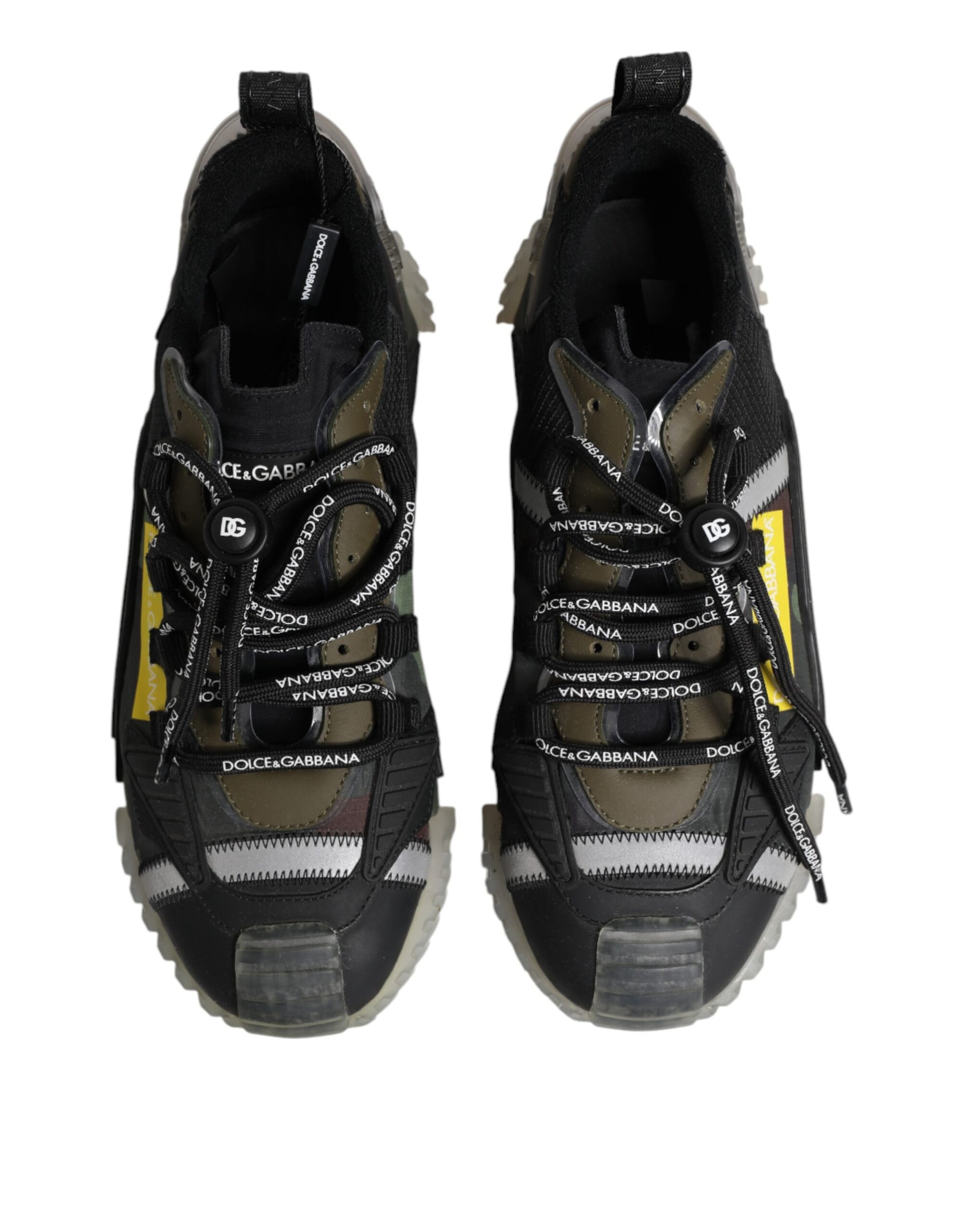 Dolce & Gabbana Multicolor Lace Up Low Top NS1 Sneakers Shoes - ACCEXO