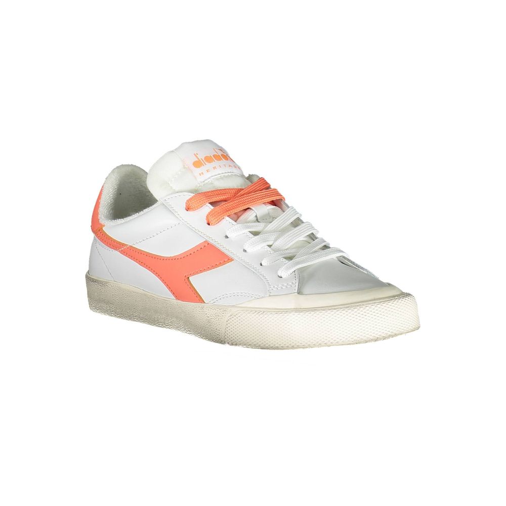 Diadora White Leather Women Sneaker - ACCEXO