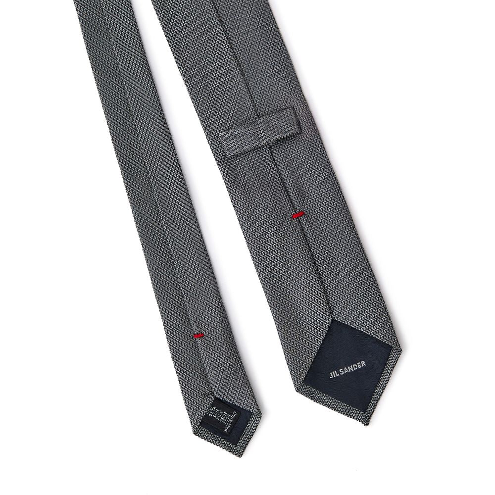 Jil Sander Gray Silk Ties & Bowty - ACCEXO
